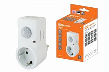 Датчик движения TDM инфракрасный ДДР-01 1200Вт, 10-420с, 2-9м, 3+лк, 120гр, IP20, (SQ0324-0027)