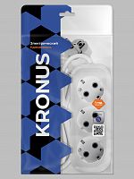 Удлинитель КRONUS 3 гнезда 10 метров 16А/3,5 кВт с заземлением ПВС 3х1,0 (G-16-3-10) (1/20) (KRS-04-0011)