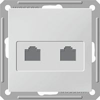 Механизм розетки телефонной 2-м С/У WESSEN59 RJ11 1А 160В бел. Systeme Electric RSI-251TT-2-86 (1/10/60)
