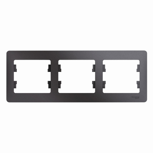 Рамка 3-м GLOSSA горизонт. графит Systeme Electric GSL001303 (1/5/20) Рамка 3-м GLOSSA горизонт. графит Systeme Electric GSL001303 (1/5/20)