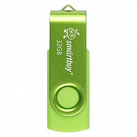 Флеш-накопитель USB  32GB  Smart Buy  Twist  зелёный (SB032GB2TWAG)