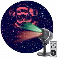 Проектор лазерный ЭРА Танцующий Санта 2 цвета лазерный 220В IP44 (1/12) (Б0047977)