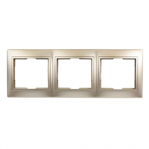 Рамка SMARTBUY скрытая установка, 3-местная горизонтальная шампань "Венера" (SBE-01c-00-FR-3) Рамка SMARTBUY скрытая установка, 3-местная горизонтальная шампань "Венера" (SBE-01c-00-FR-3)