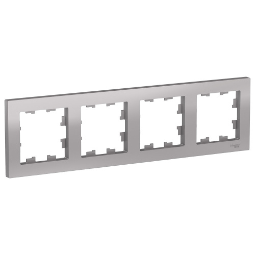 Рамка 4-м ATLASDESIGN универс. алюм. Systeme Electric ATN000304 (1/5/20) Рамка 4-м ATLASDESIGN универс. алюм. Systeme Electric ATN000304 (1/5/20)