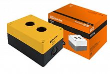 Корпус КП102 для кнопок 2места желтый TDM (SQ0705-0007)