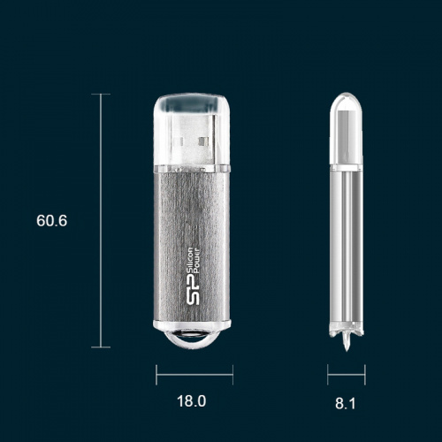 Флеш-накопитель USB  8GB  Silicon Power  Ultima II  чёрный (SP008GBUF2M01V1K) фото 4