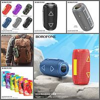 Колонка портативная Borofone BR38 Free-flowing, Bluetooth, FM, TF card, USB, AUX, TWS, цвет: камуфляж (1/30) (6941991108969)