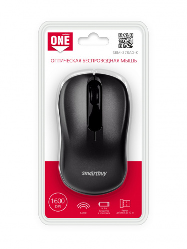 Беспроводная мышь Smartbuy ONE 378 (SBM-378AG-K), черный  (1/40) фото 2