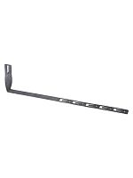 Держатель угл. под черепицу для прута Ø6-10 мм, с пов. 90°, ст. крюк, монт. петли, осн. 330 мм, TDM (1/100) (SQ2402-3094)