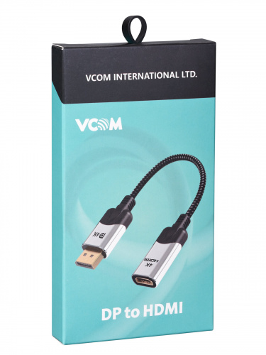 Адаптер DisplayPort(M) ---> HDMI(F) 0.15m 4K@60Hz VCOM <CG621M-0.15> (1/100) фото 2