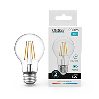 Лампа светодиодная Gauss Filament Elementary А60 11W 930lm 4100К Е27 1/10/50 (22221)