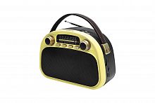 Радиоприемник трёхдиапазонный RITMIX RPR-040 LEMON, Bluetooth v.5.3, USB флэш/microSD, MP3, вход USB Type-C, ручка для переноски, лимонный(1/18) (80004182)