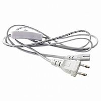 Ecola LED linear сетевой шнур для светильника T5 с вилкой и общим выключателем, 1м (10/100) (LT5RSSELT)