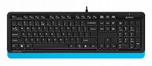 Клавиатура проводная A4 Fstyler FK10 USB Multimedia, черный/синий (1/20) (FK10 BLUE)