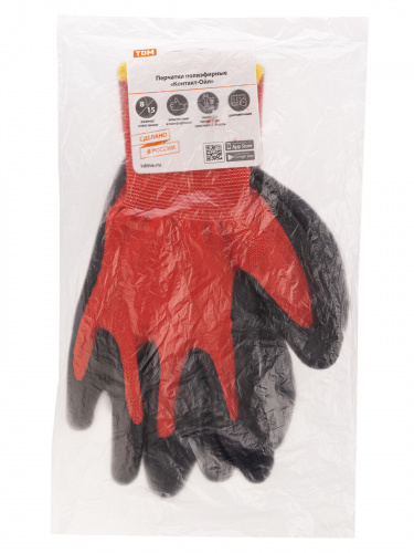 Перчатки полиэфирные "Контакт-Ойл", маслобензостойкое покрытие, 8, 15 кл., 40-41 г, 1 пара, TDM (1/250) (SQ1016-0315) фото 2 Перчатки полиэфирные "Контакт-Ойл", маслобензостойкое покрытие, 8, 15 кл., 40-41 г, 1 пара, TDM (1/250) (SQ1016-0315) фото 2