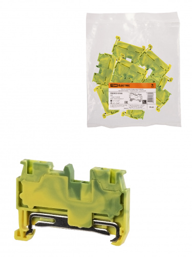 Зажим клеммный безвинтовой ЗКБ PEN быстрого зажима 1,5 мм2 (Ph-C PT 1,5/S-PE) TDM (10/600) (SQ0822-0160)