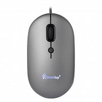 Мышь проводная Smartbuy 328 бесшумная с подсветкой, серый (1/40) (SBM328G)