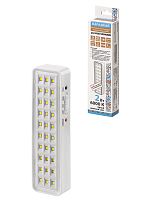 Светильник светодиодный аккумуляторный СБА 30 LED, DC, Li-ion 3,7 В 1 А*ч, 3-5 ч, пластик, Народный (1/40) (SQ0308-0300)