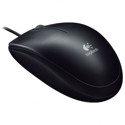 Мышь проводная LOGITECH B100 (800dpi) USB (2but) черный [910-005547] (1/80) фото 2