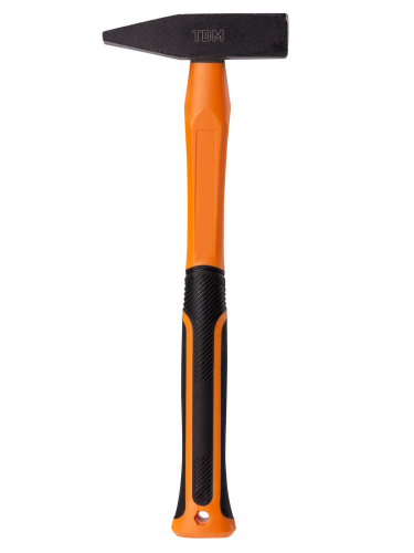 Молоток слесарный, 500 гр, кованый, с  усилен. прорезиненной фиберглассовой рукояткой "Алмаз" TDM (1/1/18) (SQ1036-0113) фото 4