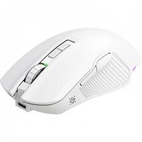 Беспроводная игровая мышь DEFENDER Whisper GM-209, 7кн, 7200dpi, 3в1, 400mAh, RGB, белый (1/32) (52208)