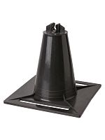 Держатель для плоской кровли универс. 120х120х100 мм c 1 фиксатором для прута Ø8 мм, без бетона, TDM (1/100) (SQ2402-3089)