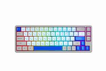 Клавиатура проводная RITMIX RKB-568BL, синяя, клавиш 67, проводное подкл. - USB Type-C (съемный кабель), подстветка (1/10) (80004450)