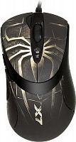 Мышь проводная игровая A4TECH Oscar Editor XL-747H лазерная (3600dpi) USB2.0 (6but), коричневый/рисунок (1/20) (XL-747H (BROWN SPIDER))