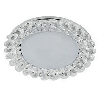 Светильник ЭРА DK84 CH/WH под лампу GX53 220V 13W хром/прозрачный (40/960) (Б0020573)