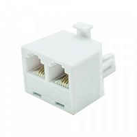 OXION телефонный переходник, 1 штекер -2 гнезда RJ-11, пакет 10 шт. (10/1000) (OX-PHSPLTRPB)