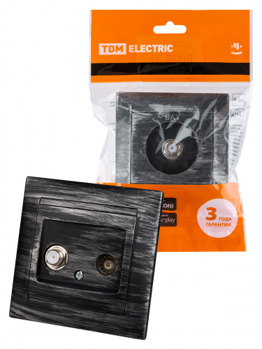 Розетка TV ("мама") + SAT (F-разъем) 0-2400МГц старинное серебро с/у, "Лама" (1/10) TDM (SQ1815-0661) Розетка TV ("мама") + SAT (F-разъем) 0-2400МГц старинное серебро с/у, "Лама" (1/10) TDM (SQ1815-0661)