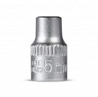 Головка на 5 мм SMARTBUY торцевая, шестигранная, под квадрат 1/4", CR-V, tools (1/400) (SBT-SW-5-14p1)