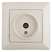 Розетка INTRO TV одиночная, СУ, Solo, сл.кость (10/200/3200) 4-301-02 (Б0043369)