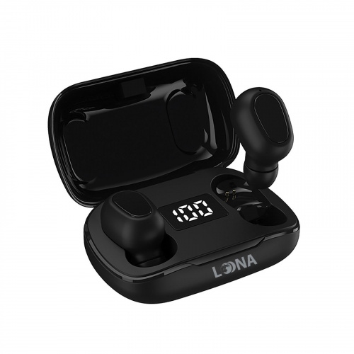 Беспроводные TWS-наушники Loona TWS-002black, Bluetooth, черные (1/100) Беспроводные TWS-наушники Loona TWS-002black, Bluetooth, черные (1/100)