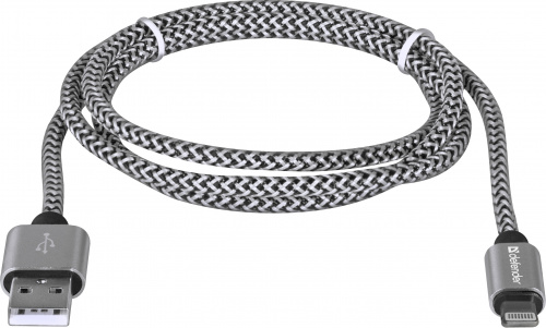 Кабель DEFENDER ACH01-03T PRO USB2.0, белый, AM-LightningM, 1m, 2.1A (1/100) (87809) фото 5