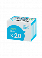 Элемент питания КОСМОС  LR03 20BOX (б/б) (20/640) (KOCLR0320BOX)