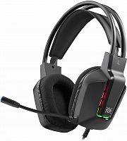 Гарнитура игровая DEFENDER Gothic черный, RGB, провод 1.8 м (1/20) (62340)