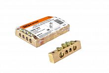 Шина "N" нулевая 6х9мм 4/2 (4 группы/крепеж по краям) TDM (10/800) (SQ0801-0057)