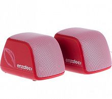 Мини-колонки ENZATEC SP308RE, красные, USB (1/20)