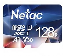 Карта памяти MicroSD  128GB  Netac  P500  Ultra  Class 10 A1 U3 V30 без адаптера (NT02P500ULT-128G-S)