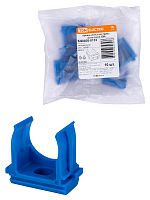 Крепеж-клипса для трубы ПНД 25 мм (10 шт.) синяя TDM (1/10/900) (SQ0405-0133)