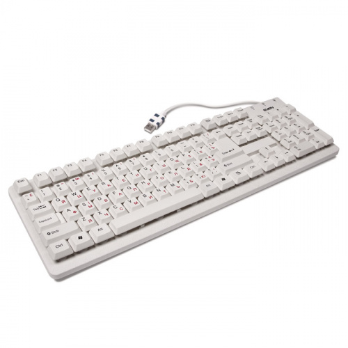 Клавиатура проводная SVEN Standard 301 USB белая (SV-03100301UW) фото 2