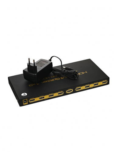 Разветвитель HDMI Spliitter 1-->8 2.0v, VCOM <DD428> (1/12)