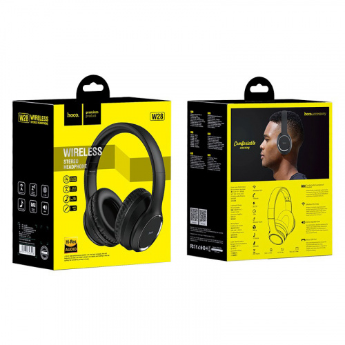 Наушники полноразмерные HOCO W28 Journey, bluetooth, цвет: чёрный (1/30) (6931474723048) фото 6