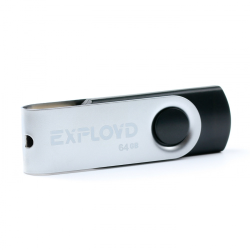 Флеш-накопитель яUSB 64GB  Exployd  530  чёрный (EX064GB530-B) фото 3