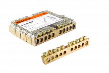 Шина "N" нулевая 6х9мм 10/1 (10 групп/крепеж по центру) TDM (10/450) (SQ0801-0038)