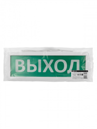 Оповещатель TDM охранно-пожарный световой Топаз-220-ОП "Выход" 220 В, IP52 (1/35) (SQ0349-0403) фото 2