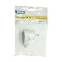 Вилка угловая в розетку с заземлением OXION Comfort (1/100) (OX-PLUNGWH)