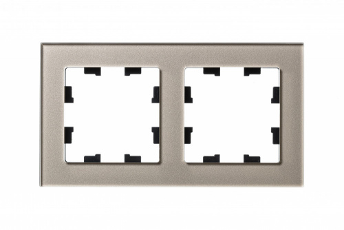 Рамка 2-м ATLASDESIGN Nature стекло шампань Systeme Electric ATN320502 (1/2)