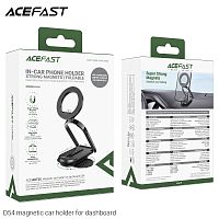 Держатель автомобильный ACEFAST D54, для смартфона, пластик, торпедо, цвет: чёрный (1/15/60) (6974316284321)